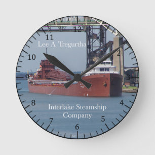 Horloge Ronde Heure Lee A. Tregurtha