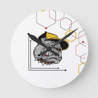 Horloge Ronde Hexagone-Pitti