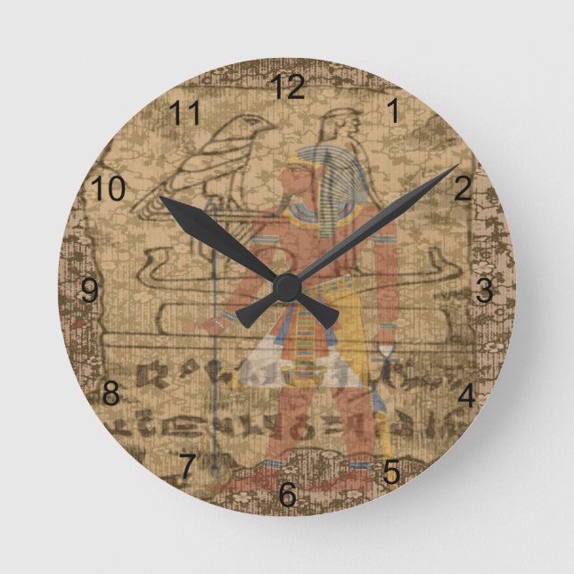 Horloge Ronde Hiéroglyphique égyptien (Recto)