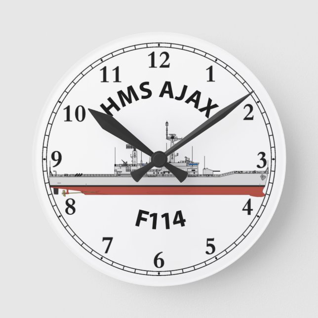 HORLOGE RONDE HMS AJAX - ORIG DE LEANDER F114 (Recto)