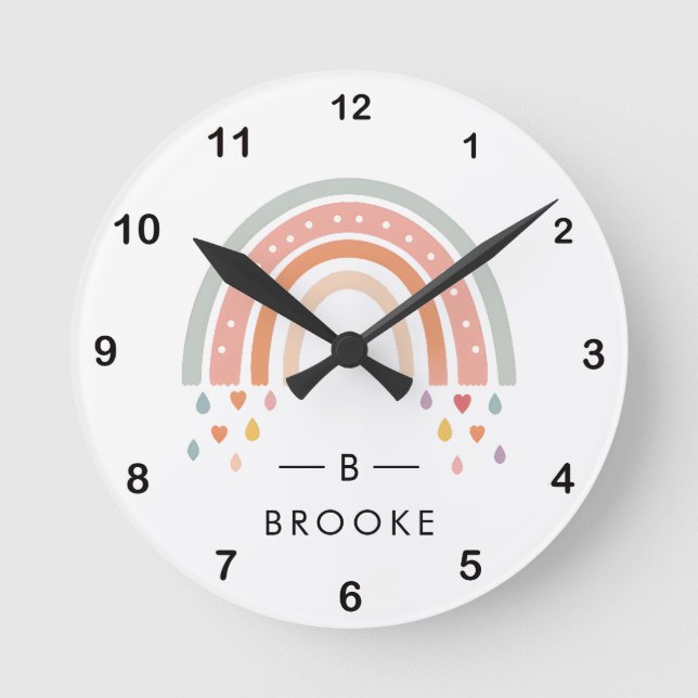 Horloge Ronde Hobo arc-en-ciel (Recto)