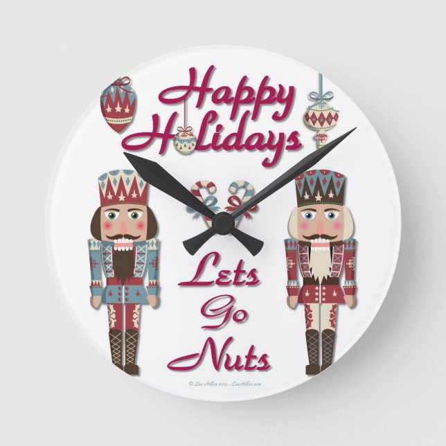 Horloge Ronde Holiday Nutcracker (Recto)
