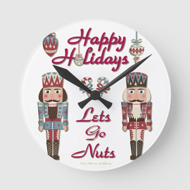 Horloge Ronde Holiday Nutcracker (Recto)