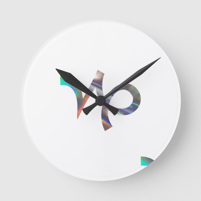 Horloge Ronde hologramme Capricorne (Recto)
