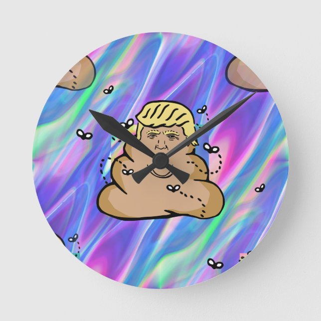 Horloge Ronde hologramme décharge trump (Recto)