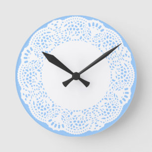 Horloge Ronde Home Sweet Home Doily Design