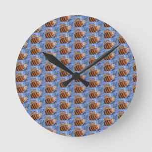 Horloge Ronde Honey Bee Wall