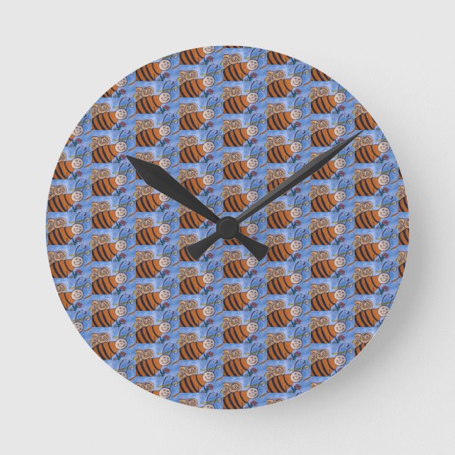 Horloge Ronde Honey Bee Wall (Recto)