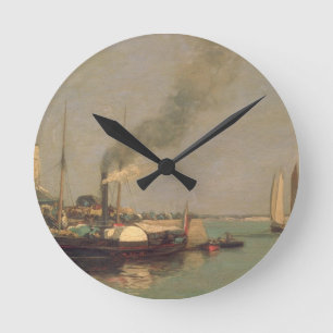 Horloge Ronde Honfleur. La Jetee, 1854-57 (huile sur le panneau)