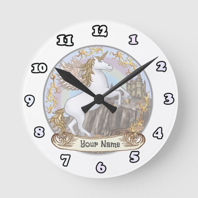 Horloge Ronde Horaire du château de Pegasus (Recto)