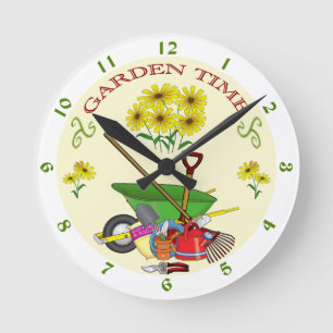 Horloge Ronde Horaire du jardin du jardinier