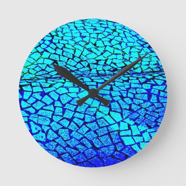 Horloge Ronde Horloges-Divers/Mosaïques Abstraites 3 (Recto)