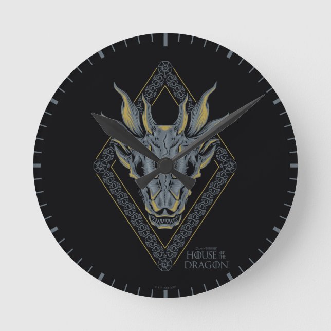 Horloge Ronde HOUSE OF THE DRAGON | Balerion Skull Diamond Crest (Recto)