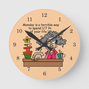Horloge Ronde Humour du lundi