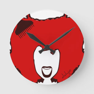Horloge Ronde HURLEZ FORT en ROUGE