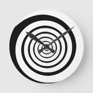 Horloge Ronde hypnotic spiral