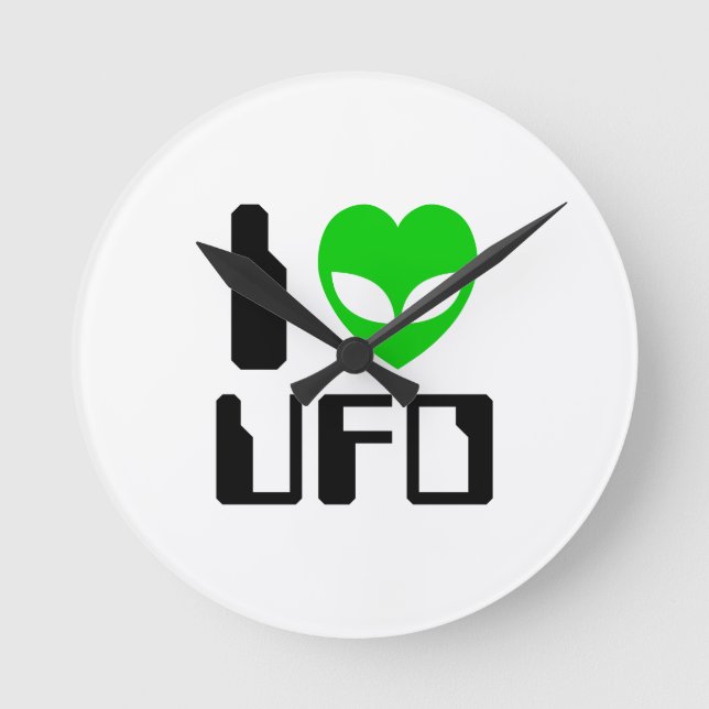 Horloge Ronde I Alien Heart UFO (Recto)