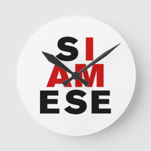 HORLOGE RONDE I AM SIAMESE