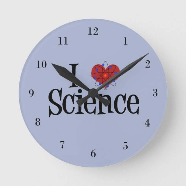 Horloge Ronde I Heart Science (Recto)