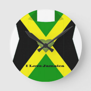Horloge Ronde I Love Jamaica Have a Nice Day and a Better Night