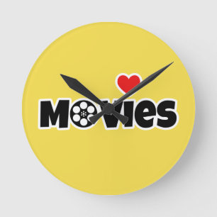 Horloge Ronde I love movies