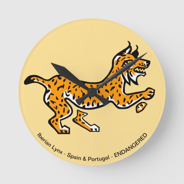 Horloge Ronde Iberian lynx (Recto)