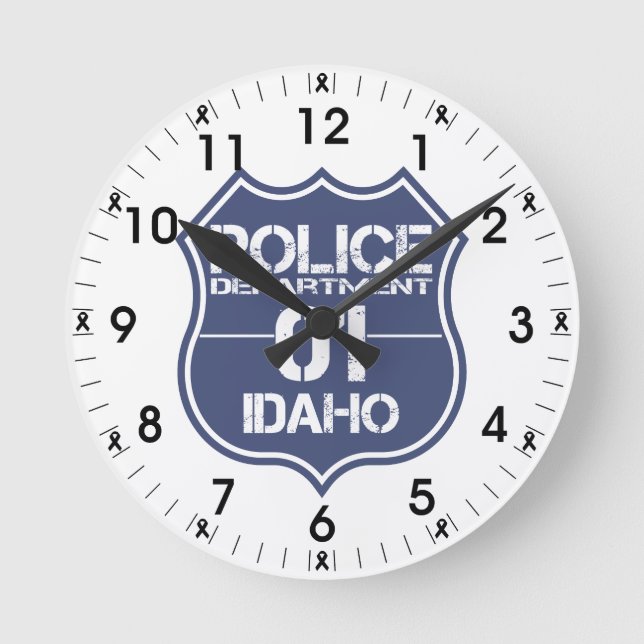 Horloge Ronde Idaho Police Department Shield 01 (Recto)