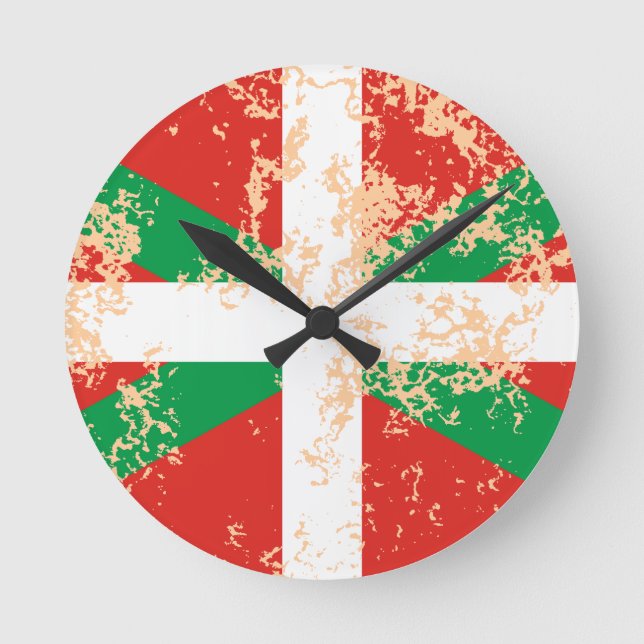 Horloge Ronde Ikurriña desgastada (Recto)
