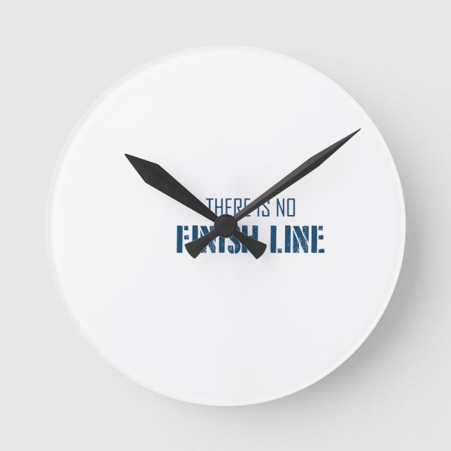 Horloge Ronde Il N'Y A Pas De Ligne De Fin (Recto)