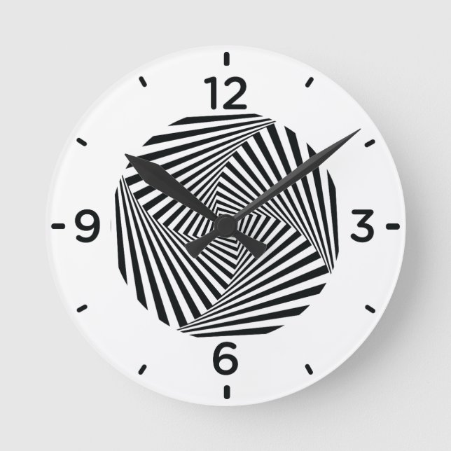Horloge Ronde Illusion optique (Recto)