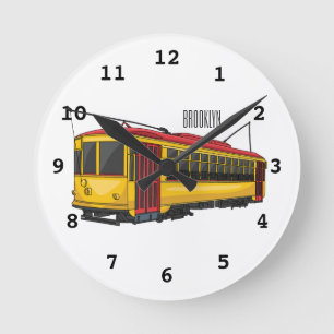 Horloge Ronde Illustration du chariot Mata