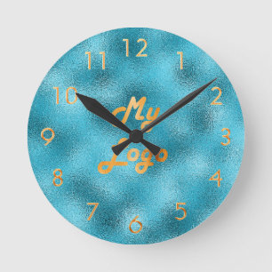 Horloge Ronde Image personnalisée Blue Ocean