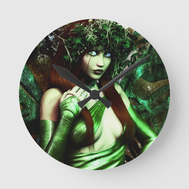 Horloge Ronde Impression Art "Absinthe" (Recto)