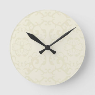 Horloge Ronde Impression de motif vintage classique subtil -pers