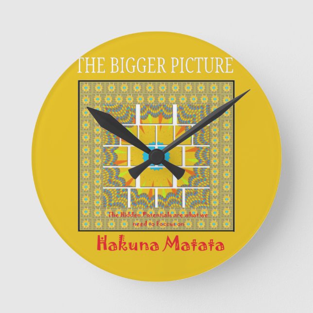 Horloge Ronde Impression d'images plus grande (Recto)