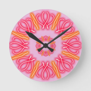 Horloge Ronde Impressions de kaléidoscope