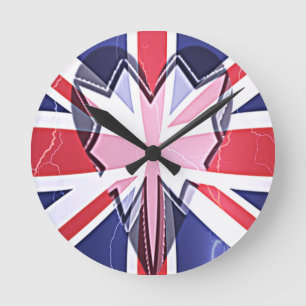 Horloge Ronde Imprimer "I Love UK"