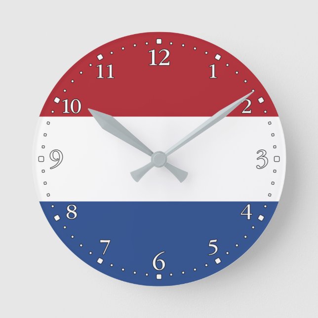 Horloge Ronde Indicateur Pays-Bas (Recto)