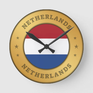 Horloge Ronde Indicateur Pays-Bas