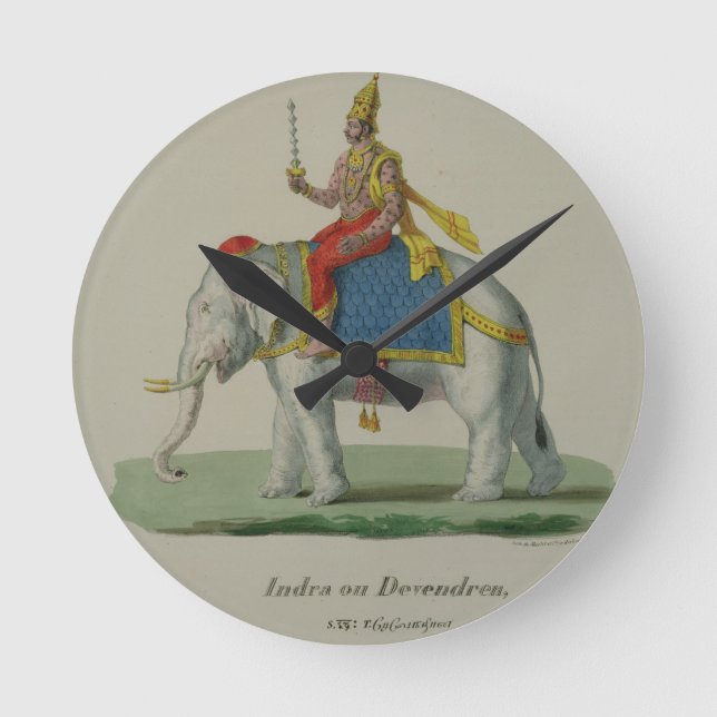 Horloge Ronde Indra, gravée par Marlet et Cie (colour litho) (Recto)