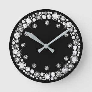 Horloge Ronde Infini de diamant