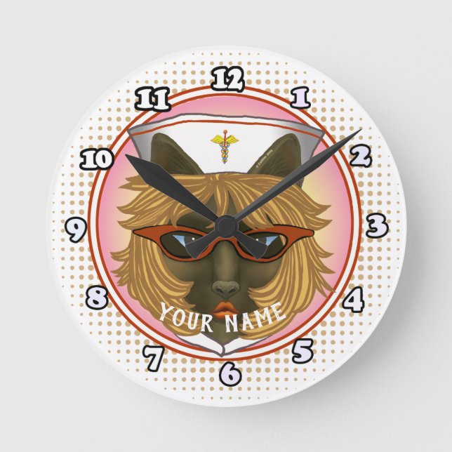 Horloge Ronde Infirmière (Recto)