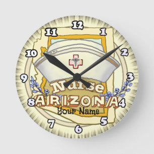 Horloge Ronde Infirmière d'Arizona