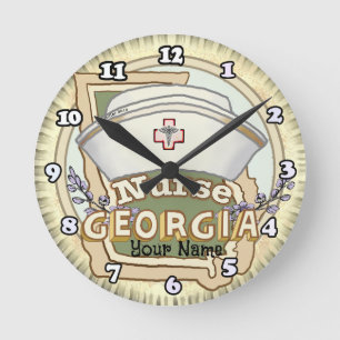 Horloge Ronde Infirmière de Géorgie