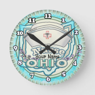 Horloge Ronde Infirmière de l'Ohio
