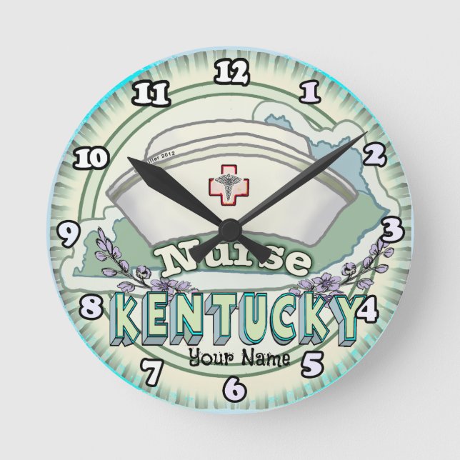 Horloge Ronde Infirmière du Kentucky (Recto)