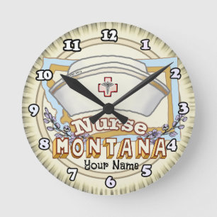 Horloge Ronde Infirmière du Montana