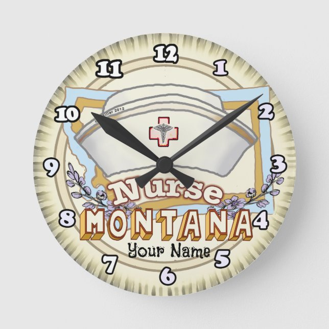 Horloge Ronde Infirmière du Montana (Recto)