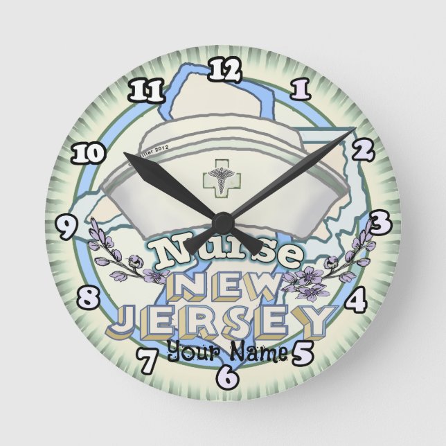 Horloge Ronde Infirmière du New Jersey (Recto)