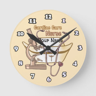 Horloge Ronde Infirmière en soins cardiaques cool